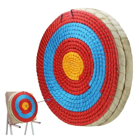 Zeronic Hand-Made Solid Straw Archery Target Durable Bow and Arrow Round Target for Youth Backyard Outdoor Shooting Practice