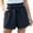 Navy, variant on APEXFWDT Women Summer Shorts High Waisted Comfy Casual Dressy Shorts for Women Paper Bag Waist Short Pants with Pockets