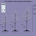 thumbnail image 5 of Lightshare Lighted Cherry Blossom Tree, 4FT, 5FT and 6FT, Pack of 3, Warm White to Multicolor, Decorate Home Garden, Summer, Wedding, Birthday, Christmas Holiday, Party, for Indoor and Outdoor Use, 5 of 5