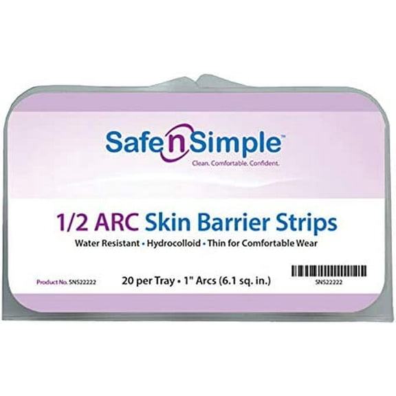 Safe n' Simple Skin Barrier Arcs, Crescents or Sheets, 1" Half Circle