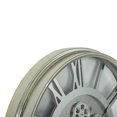 thumbnail image 4 of 21" Circle Silver Metal and Glass Analog Exposed Gear Wall Clock, 4 of 10