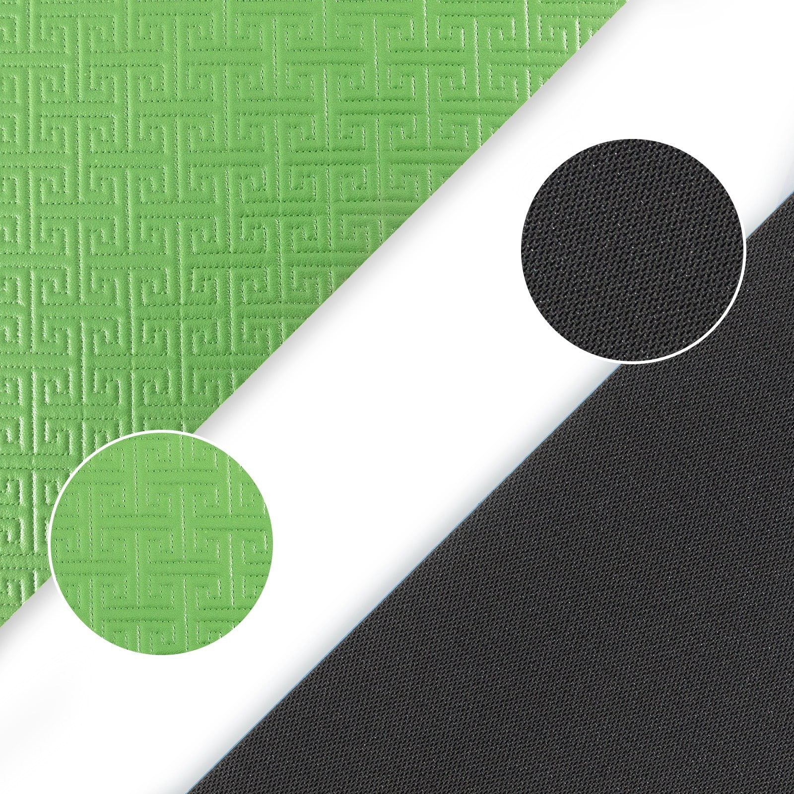 Ray Star Extra Thick Yoga Mat 24"x72"x0.24" Thickness 6mm -Eco Friendly Material- With High Density Anti-Tear Exercise Bolster