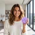 thumbnail image 4 of Squeeze Stress Ball Handmade Ice Moldable Slow Rising Fidget Toy Noisy Sensory Stress Relief Ball for Students Desk Office Purple, 4 of 5