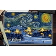thumbnail image 3 of Sun Valley, Idaho, Ski Resort with Mountain, Starry Night (12x18 Wall Art Poster, Room Decor), 3 of 3