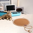 thumbnail image 3 of STARTIST Cat Scratch Mat Floor Scratching Pad Cat Scratch Pad for Indoor Cats Bedroom Brown, 3 of 5