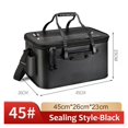 thumbnail image 1 of Fishing Tools Foldable Live Fish Bucket EVA Sealing Waterproof Fish Bag Outdoor Angling Fishing Tank ,Versatile Storage, 1 of 6
