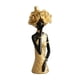 thumbnail image 1 of Estatua de mujer africana, escultura, regalo de cumpleaños, adorno decorativo de mesa, resina. Longitud 85 cm, 1 of 9