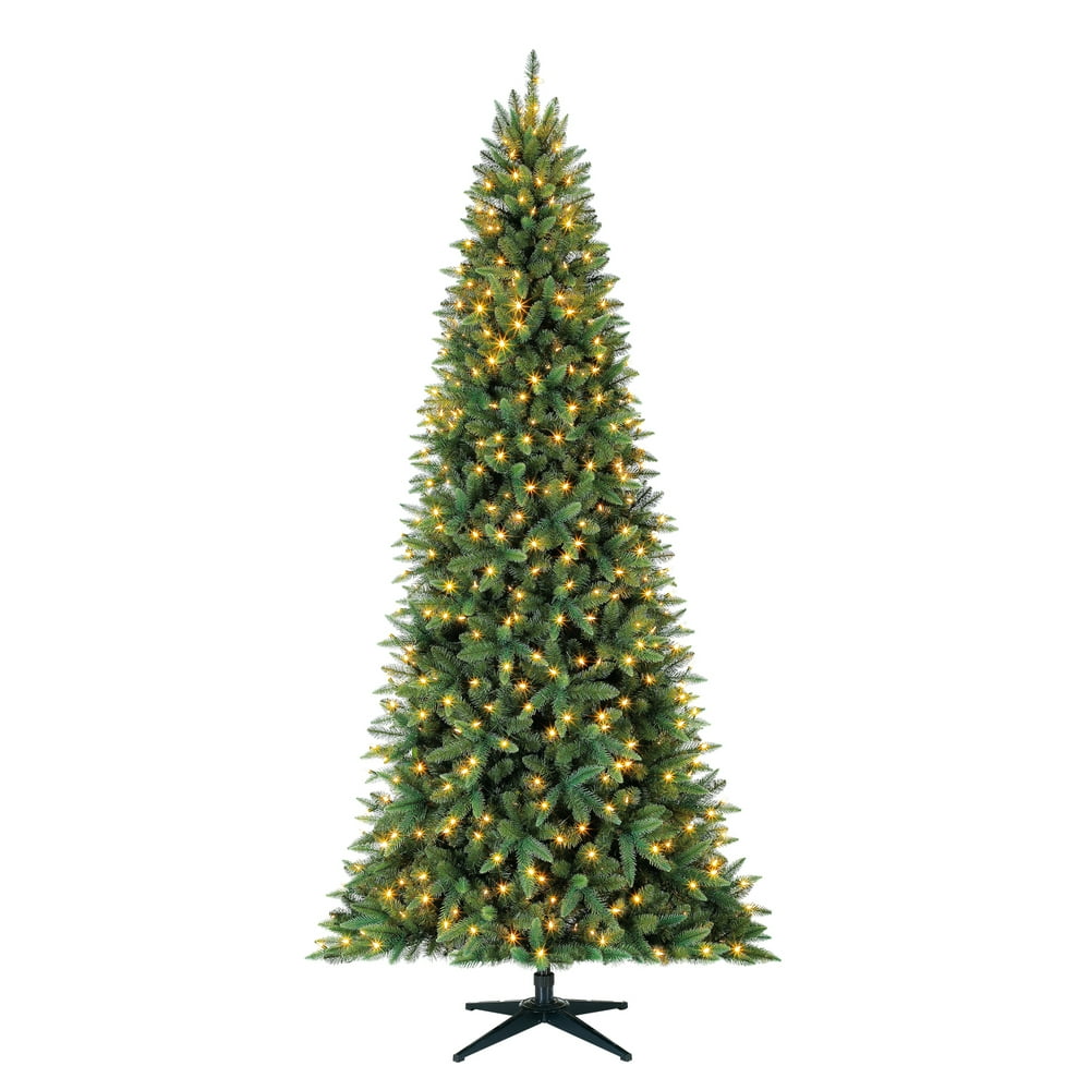 Holiday Time Pre-Lit 9' Williams Pine Artificial Christmas Tree, Led 9 Ft Pre Lit Williams Slim Pine