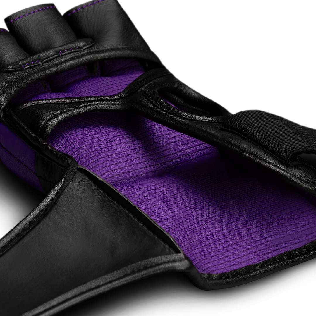 Hayabusa T3 4oz Mixed Martial Arts Gloves, Black/Purple X-Large