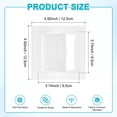 thumbnail image 3 of Uxcell 1-Pack Panel de Acceso para Paneles de Yeso, 3.7x3.7" Cubierta de Agujeros de Pared de Plástico [Blanco, Cuadrado], 3 of 7