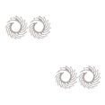 thumbnail image 4 of Pendientes de cristal Minnieouse para mujer joyería de moda boda regalo personalizados madre e hija plata CBP227473, 4 of 6