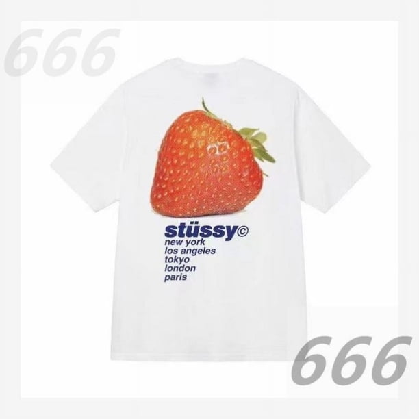 Camisetas Stussy de manga corta para hombre y mujer, marca de moda de verano Camisetas Stussy de calle holgadas y versátiles de puro algodón para parejas, tendencia16