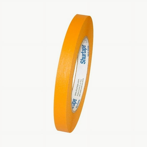 Shurtape Colored Masking Tape (CP-631): 1/2 in. x 60 yds. (Orange)