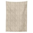 thumbnail image 3 of Ambesonne Beige Tablecloth Rectangular Table Cover, Wedding Bouquet Flora, 60"x84", Dust Beige Tan, 3 of 4