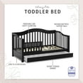 Dream on Me Toddler Day Bed with Storage, Black