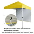thumbnail image 4 of CROWN SHADES Canopy Tent, 8 x 8 Foot Portable Pop Up Outdoor Shelter with 1 Sidewall, Easy 1 Push Center Lock, UV Protection, and Carry Bag, Yellow, 4 of 6