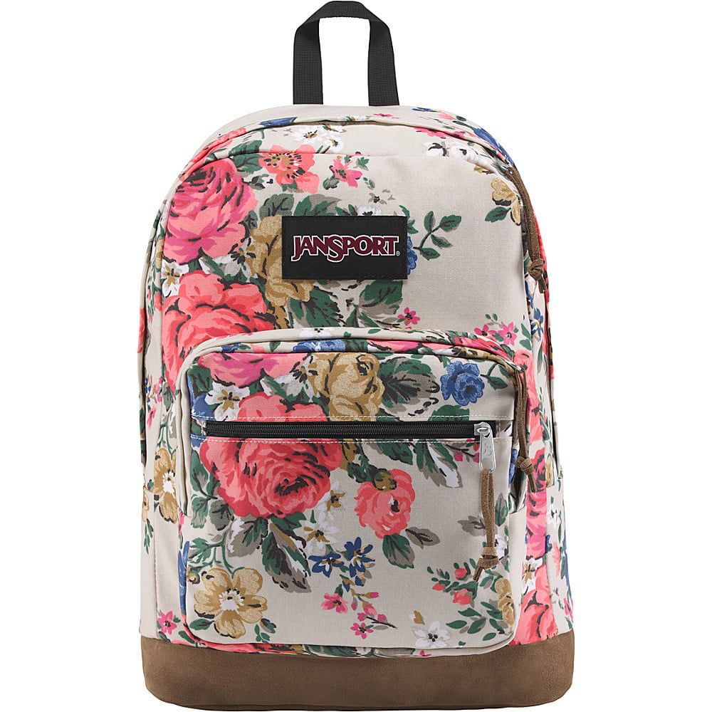 jansport right pack expressions white artist rose