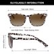 thumbnail image 4 of Gafas de Sol DUSHINE Polarizadas Clásicas de Estilo Retro para Mujer, 4 of 7