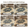 thumbnail image 7 of ODIKA 4'x6' Washable Area Rug Stain Resistant, Low Pile, Easy Care Octopus Maritime Koi Explorer Navigation Theme Cartoon Pirate for Dorm Room, Small Living, 7 of 7