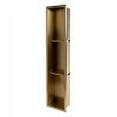 thumbnail image 6 of ALFI brand ABNP0836-BG 8" x 36" Brushed Gold PVD Stainless Steel Vertical Triple Shelf Shower Niche, 6 of 8