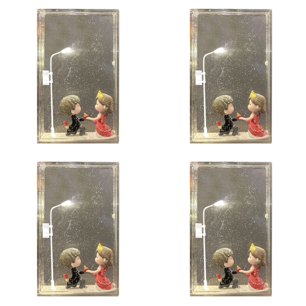 Lámpara Nieve Hecha A Mano Navidad Decorativa DIY Copo para Del (I)