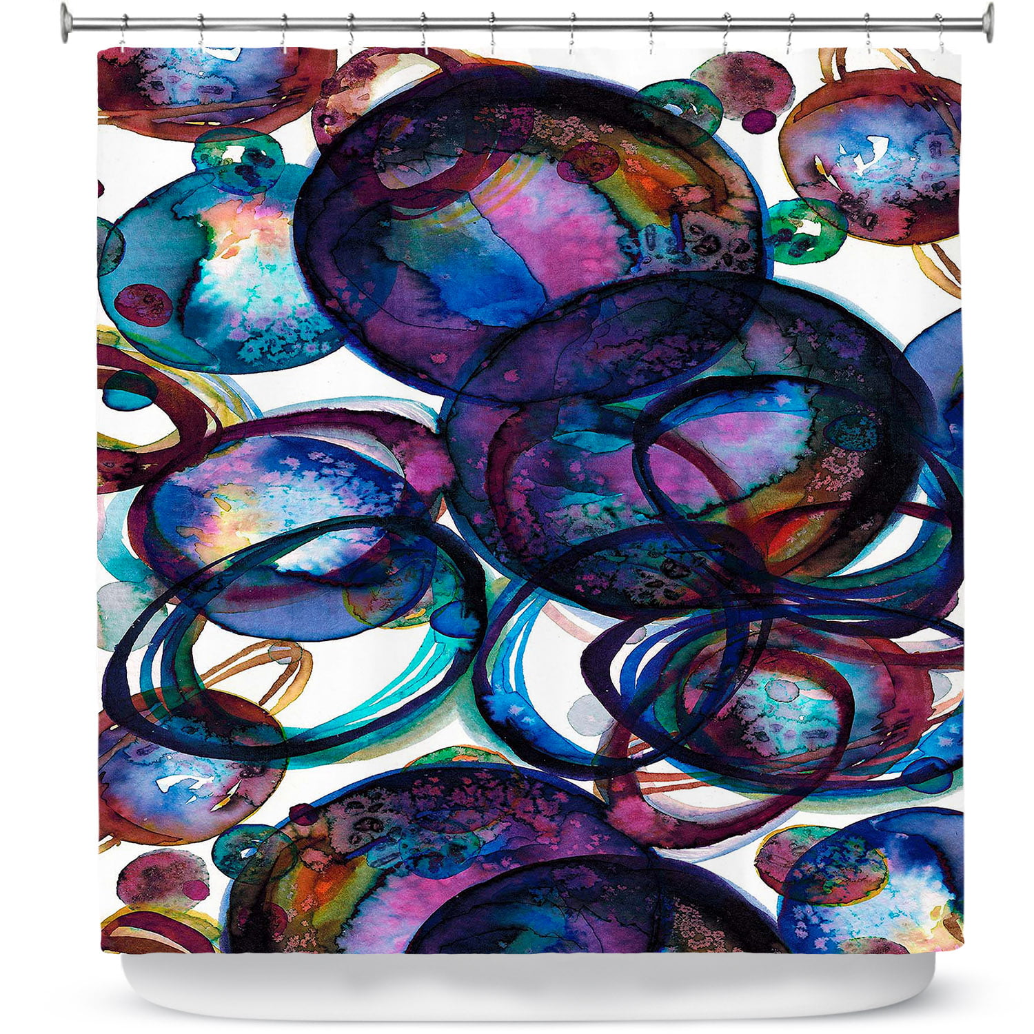 Floral Wash Blue Dia Noche Designs Microfiber Duvet Covers Julia Di Sano