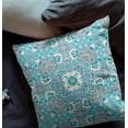 thumbnail image 5 of HomeRoots 411243 6 x 26 x 26 in. Light White Zippered Floral Indoor & Outdoor Throw Pillow, 5 of 5