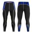thumbnail image 4 of IWRICH Compression Pants for Men Running Tights Gym Yoga Leggings for Athletic Workout Blue S, 4 of 4