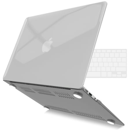 IBENZER Old Version (2010-2017 Release) MacBook Air 13 Inch Case (Models: A1466 / A1369), Plastic Hard Shell Case with Keyboard Cover for Apple Mac Air 13, Crystal Clear, W-A13-CYCL+1