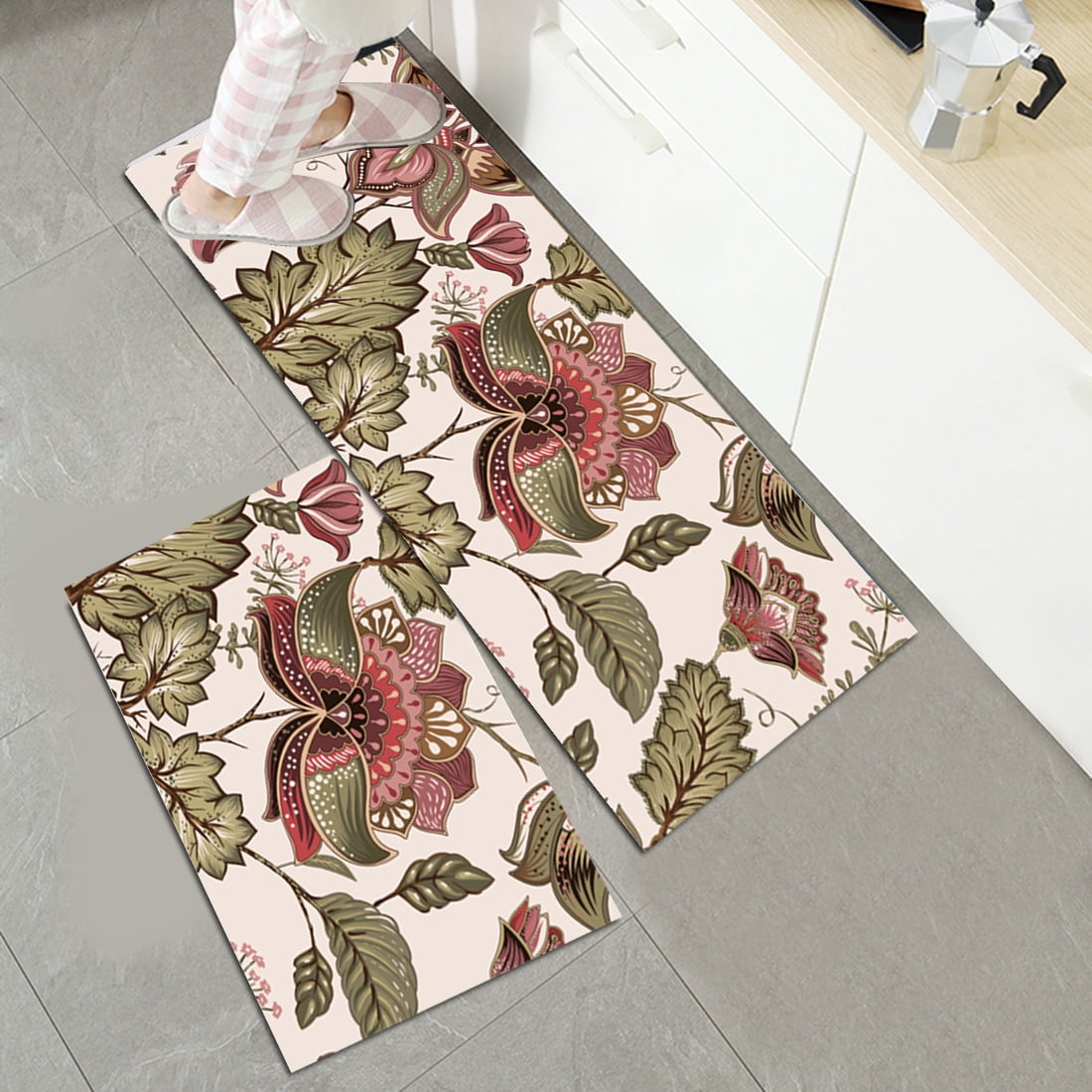 2PC Kitchen Mat Cushioned AntiFatigue Kitchen Rug, Waterproof NonSlip