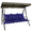 Navy Blue, variant on Outdoor Bench Cushion Inlife Swing Chair Cushion Waterproof Sun-Resistant, Navy Blue 150cm*100cm