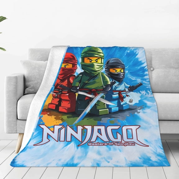 Ninjago Throw Blanket Couch Bed Sofa Soft Lightweight Warm Cozy Flannel Fleece Bed Blanket For Kids Adults Gift Multiple Sizes Available 40"X30"