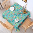 thumbnail image 2 of Pioneer Flower Floral Print Pattern Square Tablecloth, Waterproof Wipeable Spillproof Washable Table Cover for Home Kitchen Party Decor, 42"x42", 2 of 6