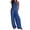 Blue, variant on JULMCOMO Jumpsuits for Women Halter Sleeveless Comfy Baggy Overalls Wide Leg Pleated Casual Vacation Summer Jumpsuits Army Green L
