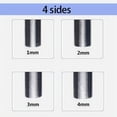 thumbnail image 4 of Mosiee Guitar Fret Crowning File Fretboard File 4Multifunction Sizetool With Neck Sheet, 4 of 9
