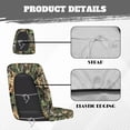 thumbnail image 5 of KUIFORTI Green Camouflage UTV Seat Covers Waterproof Scratch-resistant Seats Cover with Headrest Covers Outdoor Seat Cover Set Compatible with Rhino 700 660 450 2004-2021, 5 of 6