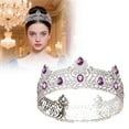 thumbnail image 1 of Bandeau Doré Design Rond Élégant pour Femmes Filles Enfants Fête Bal Accessoire de Mariée Postiche en Strass, 1 of 3