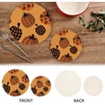 thumbnail image 4 of SKYSONIC Stylish Autumn Pumpkins Trivet Pot Holders Pads, Set of 2 Pot Holder Heat Resistant Trivets Cotton Thread Weave Mats Kitchen Table Decor, 4 of 7