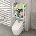thumbnail image 5 of COFEST Stainless Steel 3-Tier Bathroom Storage Rack Over Toilet, Space-Saving and Multifunctional with Black and White Design White, 5 of 6