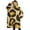 Gold and Brown, variant on Oversized Wearable Blanket Hoodie,Gold and Brown Of Leopard Print Sherpa Blanket Hoodie with Super Pockets,Super Warm Fuzzy Pullover for Women & Men