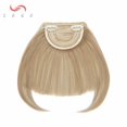 thumbnail image 3 of SEGO Bang Clip in Hair Extension Synthetic Hair Fake Bangs Blonde Straight Hair Piece Gold Hair Accessory, 3 of 6