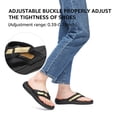 thumbnail image 3 of Flip Flops for Women with Arch Support - Flip Flops - Memory Foam - All Black - Size 6, 3 of 7