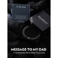 thumbnail image 5 of Bandmax 8MM Stainless Steel Cuban Chain Bracelets for Men Women Black Miami Curb Link Hand Chain Special Father's Day Birthday Gift with Card To Dad, 5 of 8