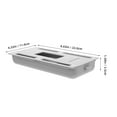 thumbnail image 2 of LOLIPPYY 2-Pack Small Grey Desk Drawer Organizer with Slide-Out Hidden Tray for Under Table Storage, 2 of 8