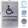 thumbnail image 3 of ADA CENTRAL SIGNS -6"X9" Accessible Sign – ADA Compliant Tactile Graphics Grade 2 Braille Text Wall Signs - Handicap Disabled Wheelchair Easy Access Sign for Office, Business, and Apartment, 3 of 7