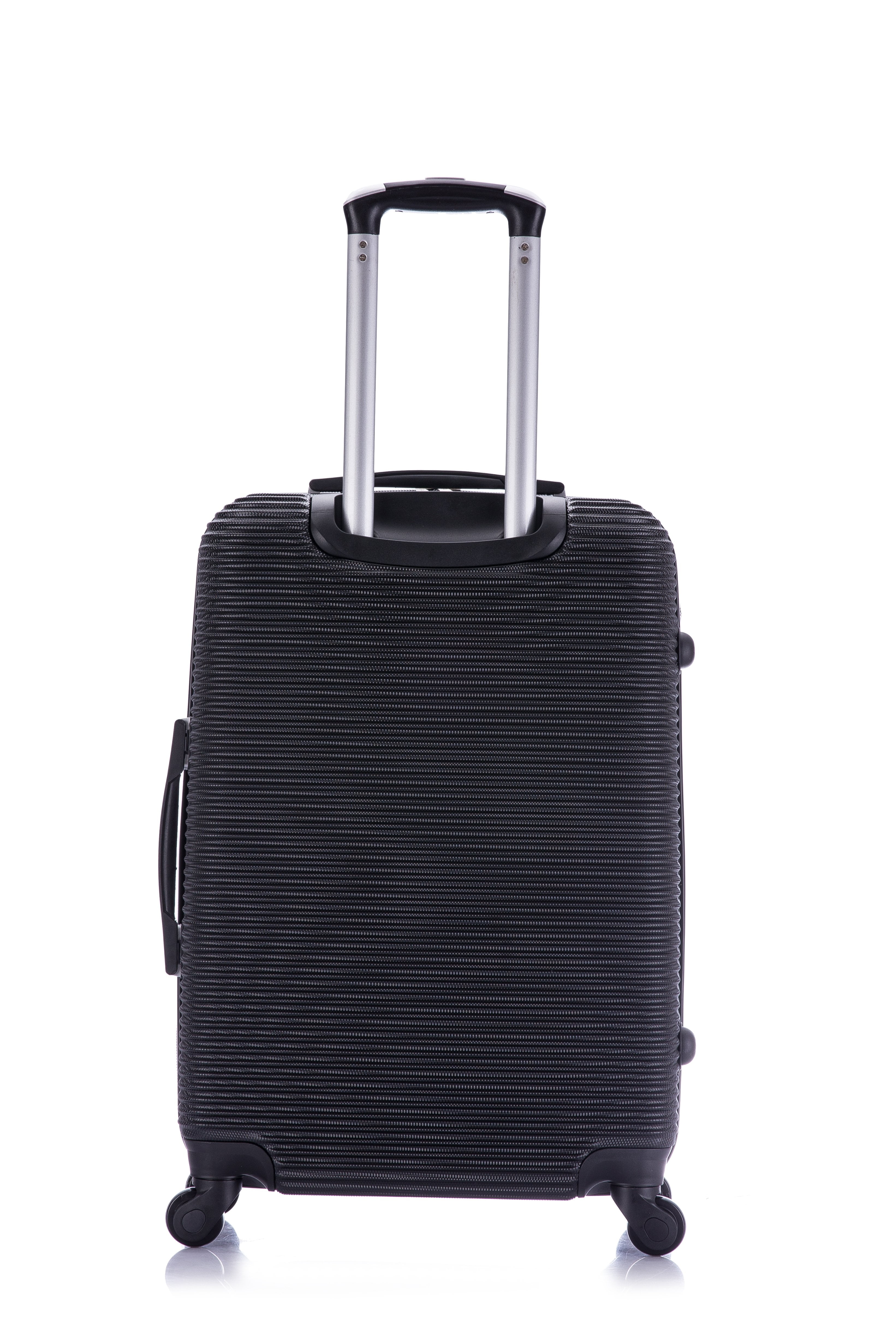 InUSA Royal 24" Hardside Lightweight Luggage with Spinner Wheels, Handle, and Trolley, Black