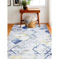 thumbnail image 3 of Bashian E110-GY-2.6X8-5672A 2 ft. 6 in. x 8 ft. Everek Transitional Polypropylene Machine Made Rectangle Area Rug, Grey, 3 of 6
