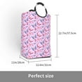 thumbnail image 2 of DouZhe 50L Rectangular Laundry Basket, Watercolor Butterflies Nature Animals Prints Waterproof Foldable Laundry Hamper with Aluminum Handles, 2 of 6