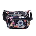 thumbnail image 2 of JAHH Nylon Floral Multi-Pocket Crossbody Purse Bags for Women Travel Shoulder Women's Nylon Printed One Shoulder Messenger Casual Mother Large Capacity Waterproof Messenger Bags Canv, 2 of 4