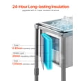 thumbnail image 3 of VEVOR Chariot Glacière Coffre à Glace Roulant de 32,8 Qt pour l'Extérieur, Bac à Glace Autoportant sur Roues, 3 of 9